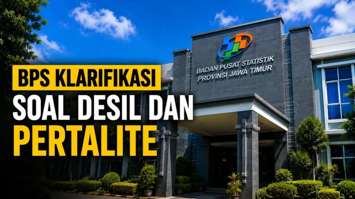 BPS Jawa Timur memberikan klarifikasi soal Desil dan Pertalite kepada Redaksi Radar Tuban Digital. (Radar Tuban/AI)
