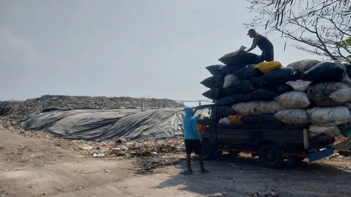 Tempat Pengolahan Sampah Terpadu Gunung Panggung di Kelurahan Gedongombo, Kecamatan Semanding. (Radar Tuban)