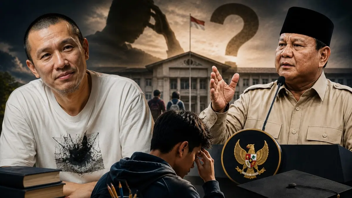 Ustaz Felix Siauw menyoroti pernyataan Prabowo. (RADARTUBAN/AI)