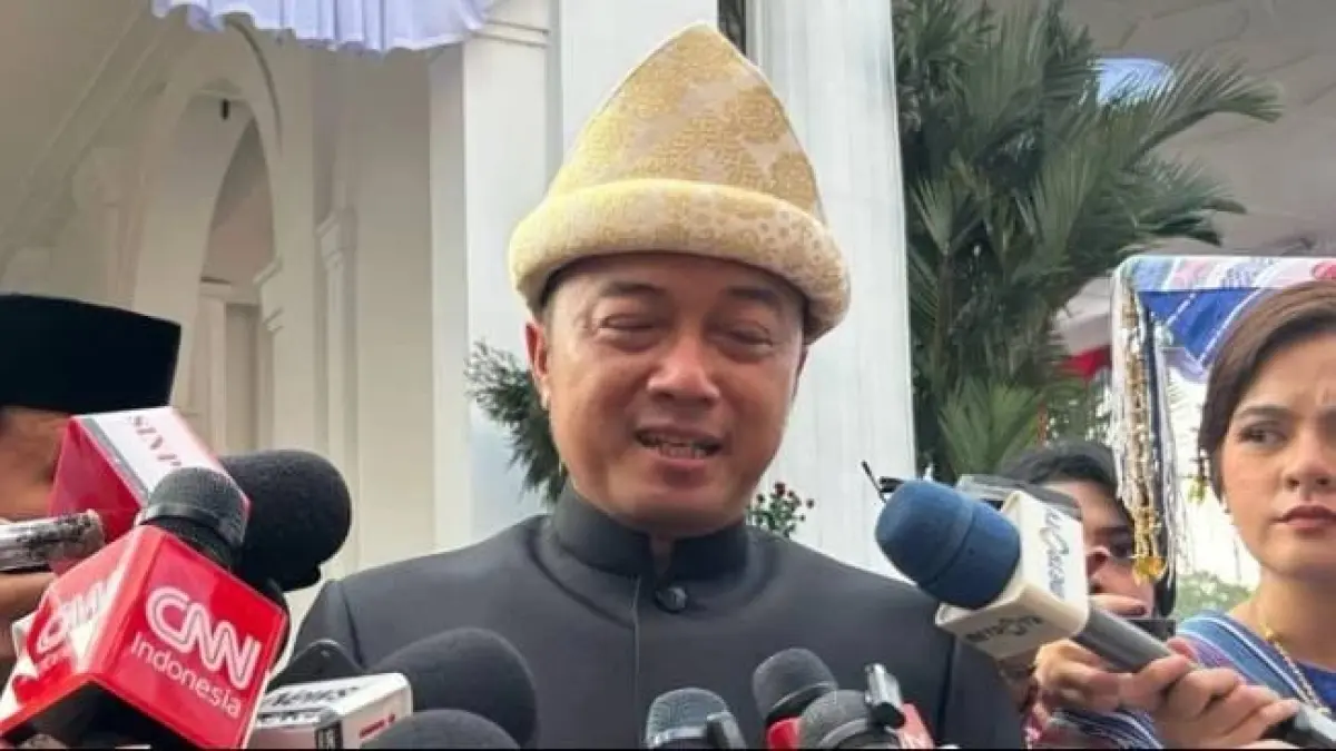 Menteri Sekretaris Negara (Mensesneg) Prasetyo Hadi memberikan keterangan kepada media. (ANTARA)