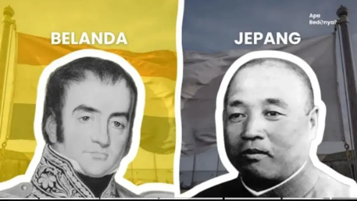Foto ilustrasi penjajahan jepang dan Belanda. (Tangkapan layar video YouTube Apa Bedanya)