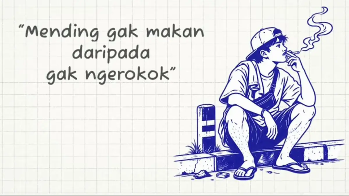 Foto ilustrasi seseorang perokok. (YouTube kanal Menyelami Fakta)