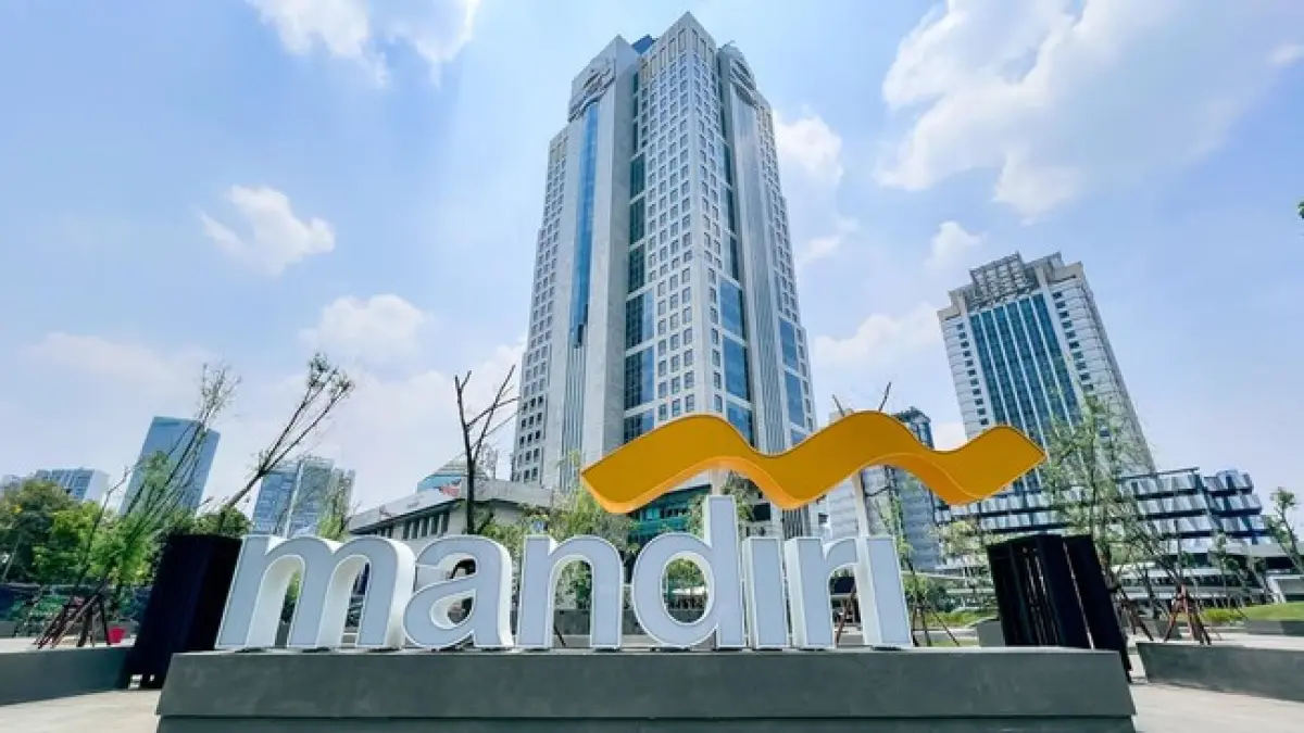Saham Bank Mandiri turun 0,95 persen ke Rp 4.180 pada Senin (24/8). (Dok. Bank Mandiri)