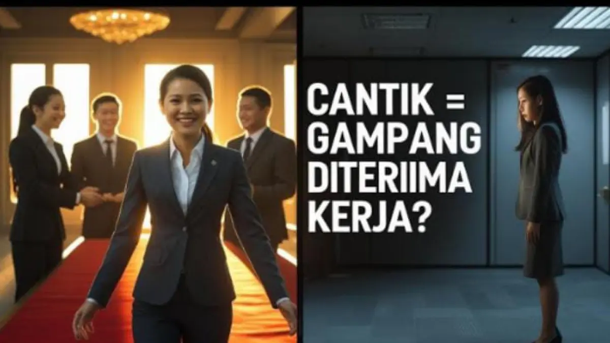 Foto ilustrasi fenomena beauty privileged di dunia kerja (youtube.com/Kuak Fakta) 