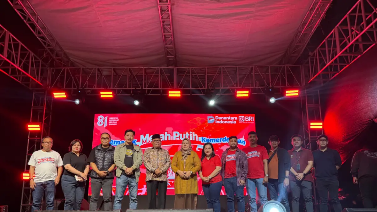 BRI mendorong UMKM dan ekonomi desa di Maluku Utara melalui Semarak Merah Putih di Desa BRILiaN Balbar, Sofifi. (Dok. BRI)