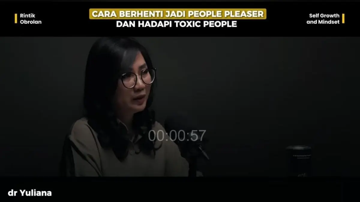 bersama dr. Yuliana yang membahas cara berhenti menjadi people please. (youtube.com/ Rintik Obrolan)