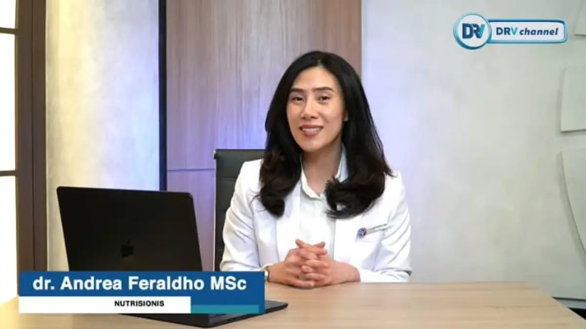 Dokter gizi dr. Andrea Feraldho, MSc saat memberikan penjelasan. ( Tangkapan Layar YouTube DRV Channel)
