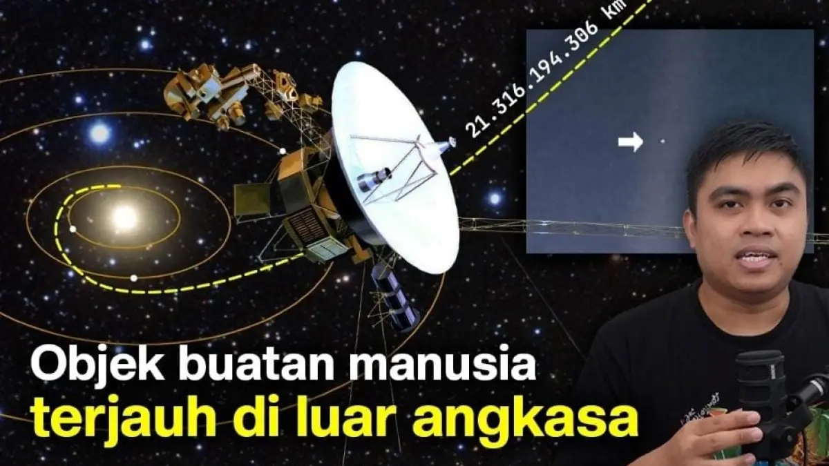 Perjalanan wahana antariksa Voyager saat melintasi planet-planet raksasa di luar angkasa. (youtube.com/ Fajrul Fx)