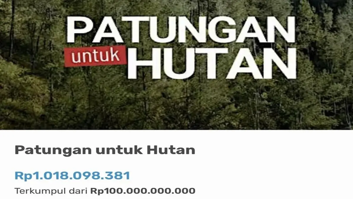Ferry irwandi kampanyekan "Patungan untuk Hutan" (Dok. Ferry Irwandi)