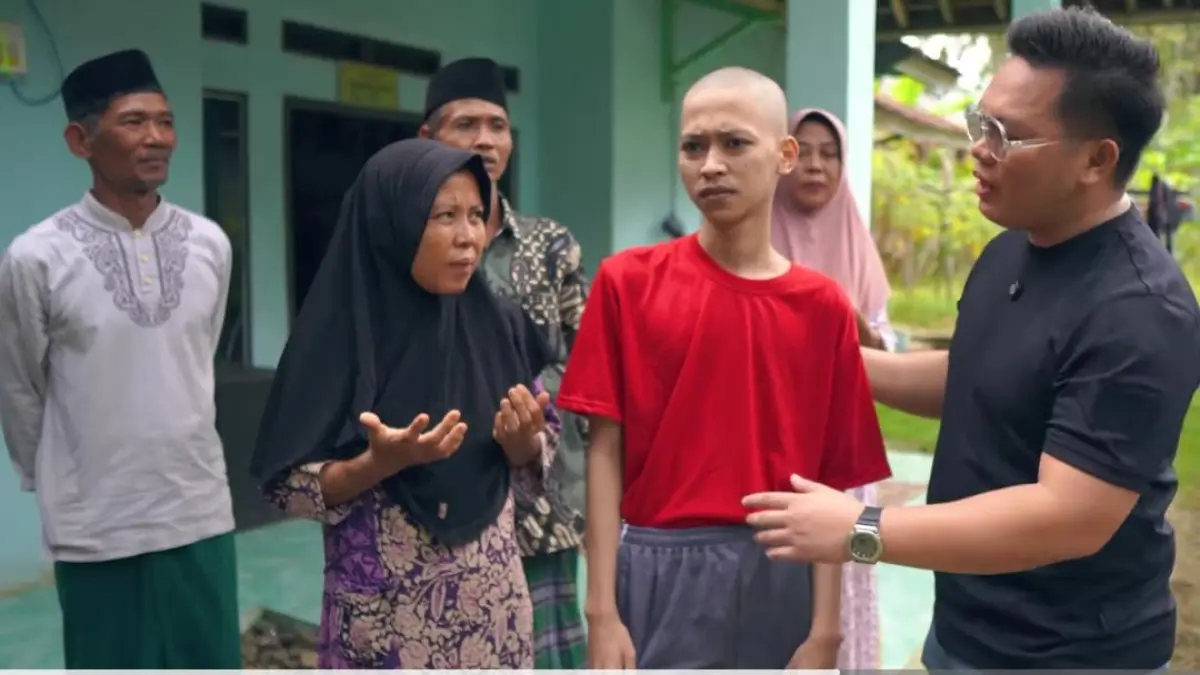  Yadi atau dipanggil Tole, yang sempat dikurung oleh orang tuanya selama satu tahun. (Tangkapan Layar YouTube)