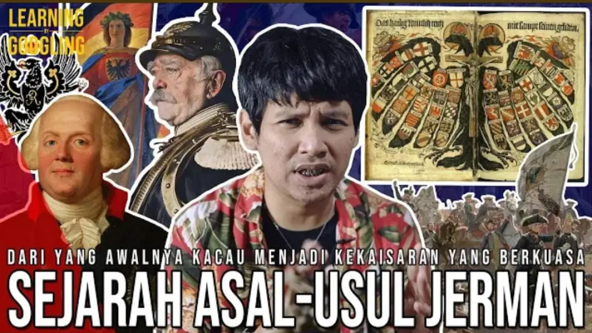 Tayangan edukasi asal-usul negara Jerman. ( Tangkapan layar YouTube.com SepulangSekolah)
