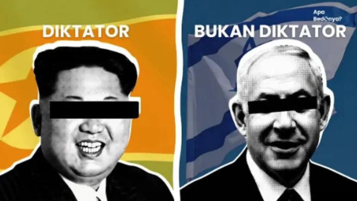 Ilustrasi perbedaan pemimpin diktator dan pemimpin