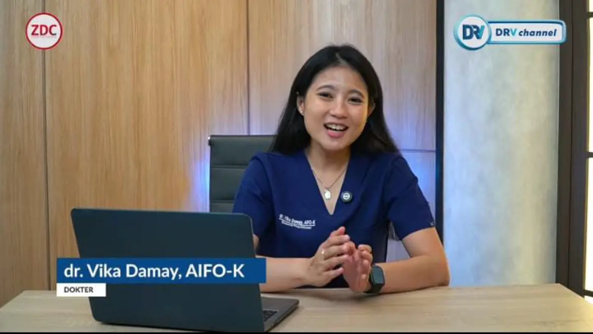 dr. Vika Damay, AIFO-K saat menjelaskan tips makanan sehat untuk menurunkan stres. (Tangkapan layar Youtube DRV Channel)