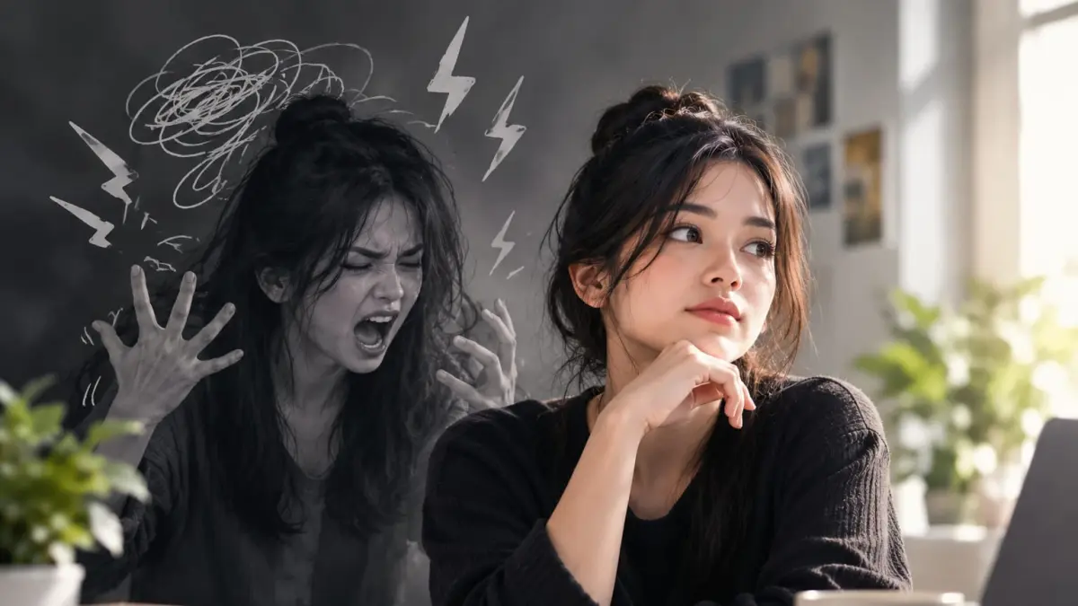 Ilustrasi Mengendalikan emosi sebelum berubah menjadi ledakan amarah. (Radar Tuban/ AI)