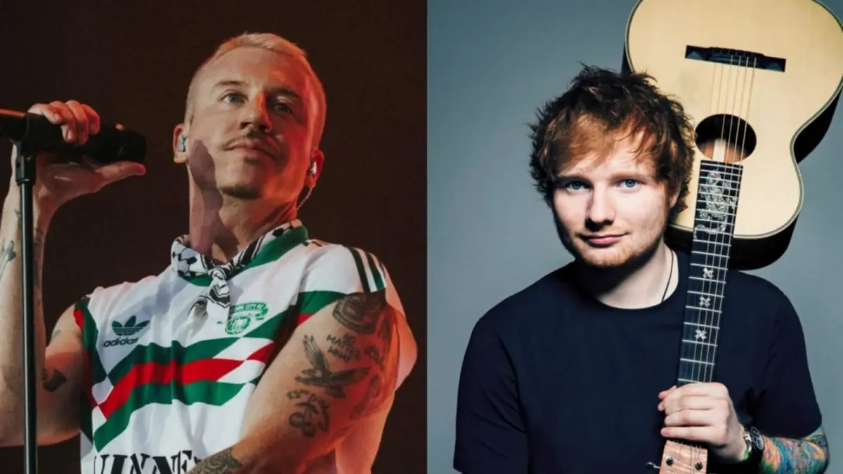 Kolase foto Rapper Macklemore dan Ed Sheeran. (pinterest.com)