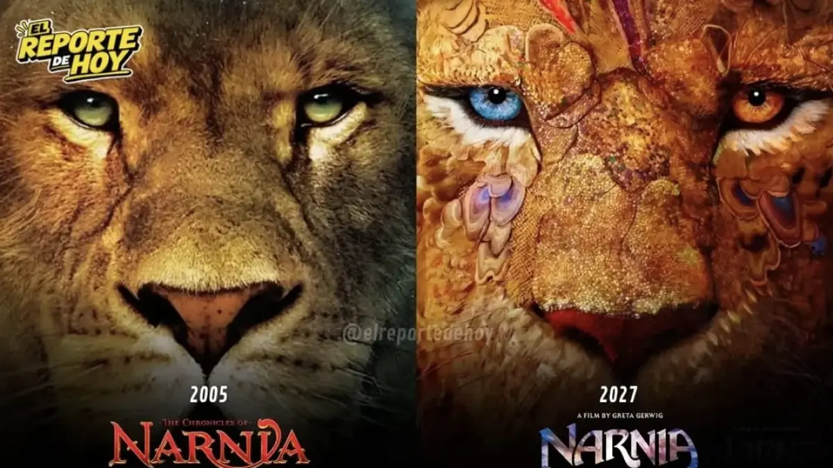 Perbandingan sosok Aslan dalam Narnia versi 2005 dan 2027. (Instagram.com/Elreportedehoy)