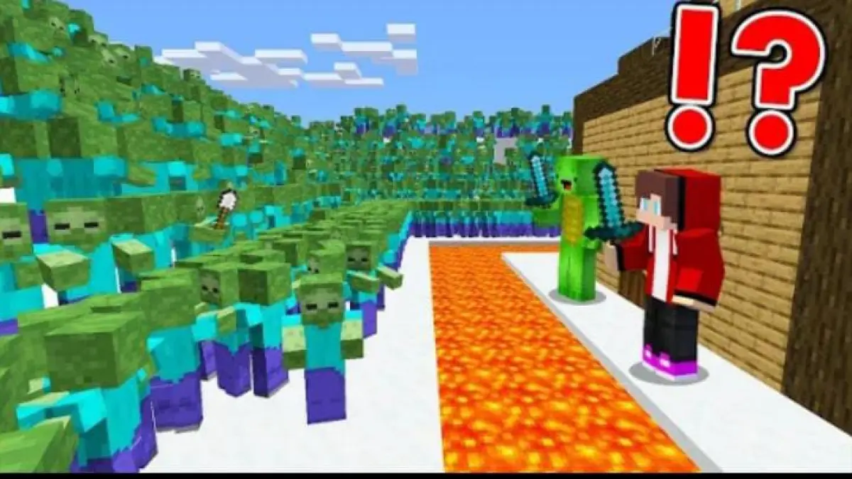 Penampakan permainan Minecraft. (youtube.com/ maizen official)