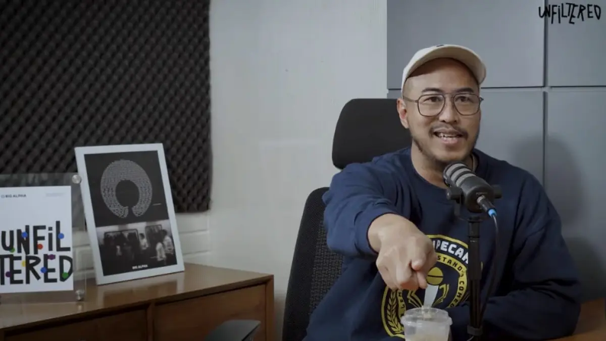 Pandji dalam podcast Big Alpha. (youtube.com/ Big Alpha)