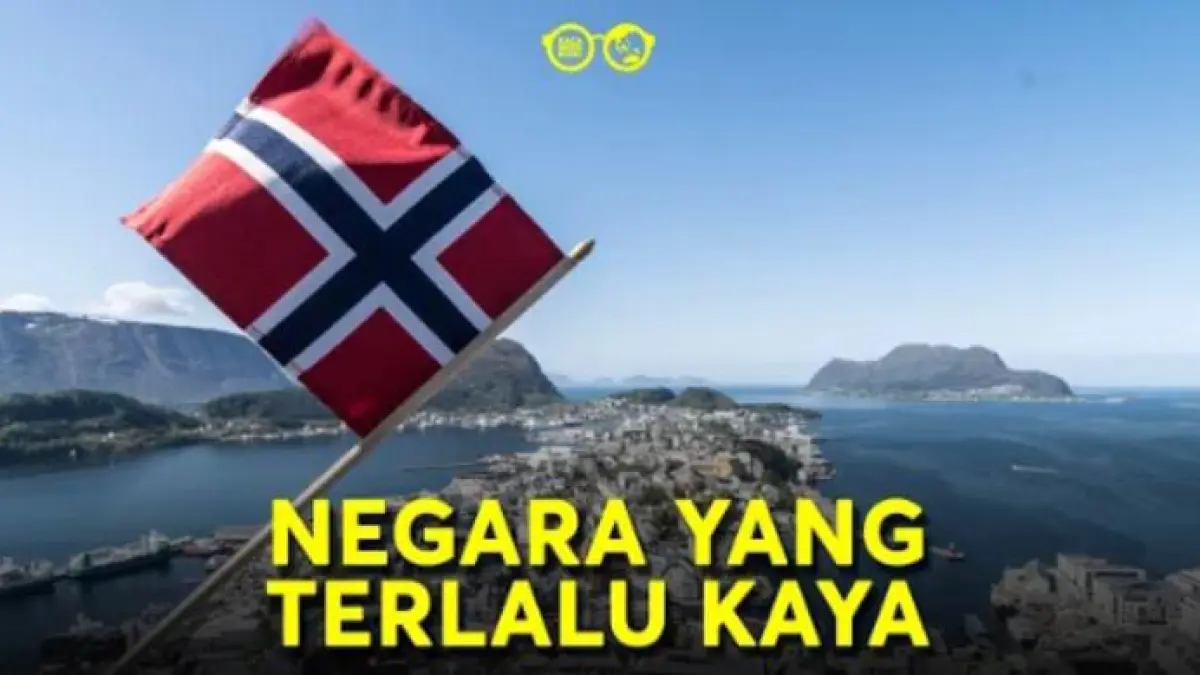 Potret penampakan bendera negara  Norwegia. (youtube.com/ Kacamata Dunia)