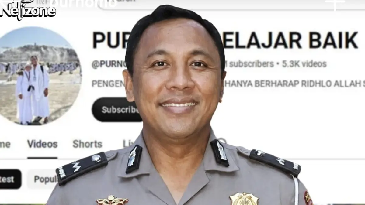 Ipda Purnomo, pengelola kanal YouTube Purnomo Belajar Baik, memutuskan menonaktifkan monetisasi mulai Oktober. (instagran.com/infinetizen)