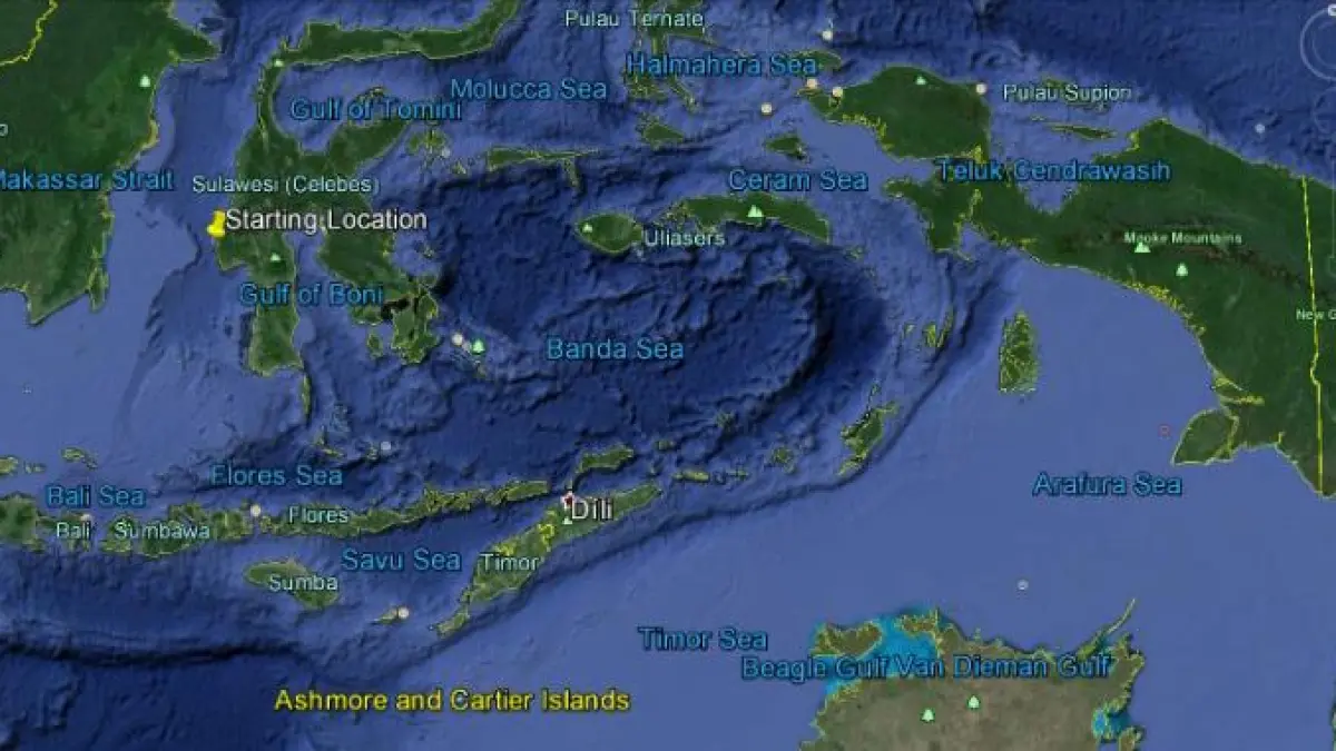 Laut Banda menyimpan struktur dasar laut paling ekstrem. (istimewa)