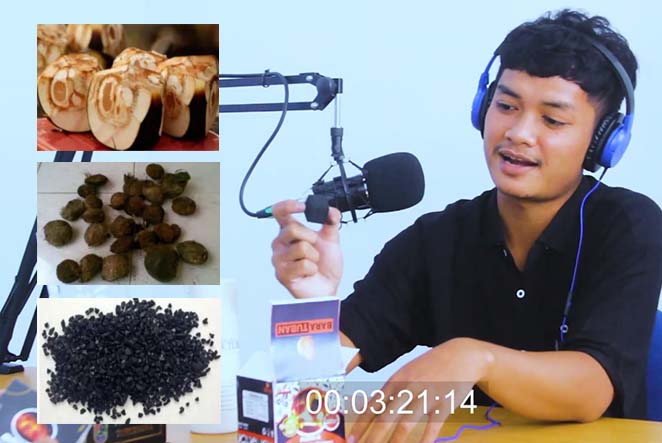 INOVATIF : Latif Wahyudi, Juara 1 Bidang Ekonomi Inotek Award Provinsi Jawa Timur 2022 saat hadir di Indepth Talk Podcast Jawa Pos Radar Tuban. / Andhika Feriawan