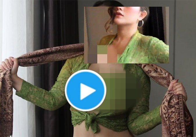 Viral Twitter Link Full Video Kebaya Hijau Tanpa Sensor. (Twitter)