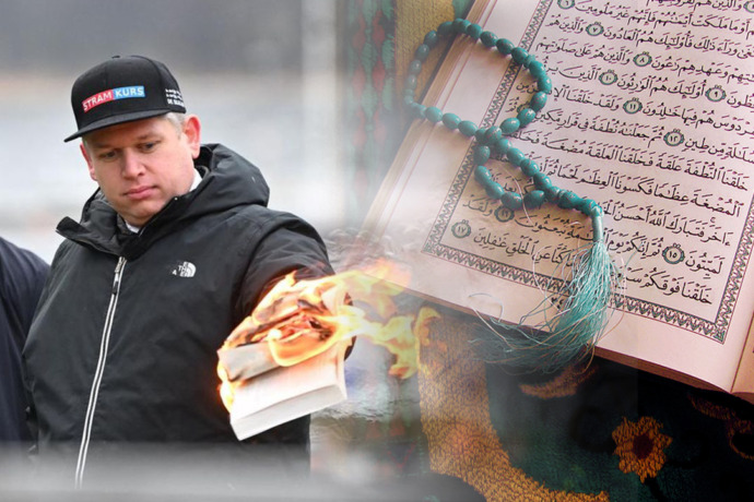 Seorang politikus asal Swedia bernama Rasmus Paludan dikabarkan melakukan pembakaran kitab suci Alquran. (Foto : Istimewa)