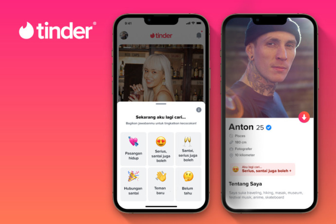 Ilustrasi - Fitur Tujuan Hubungan di Tinder (ANTARA/HO-Tinder)