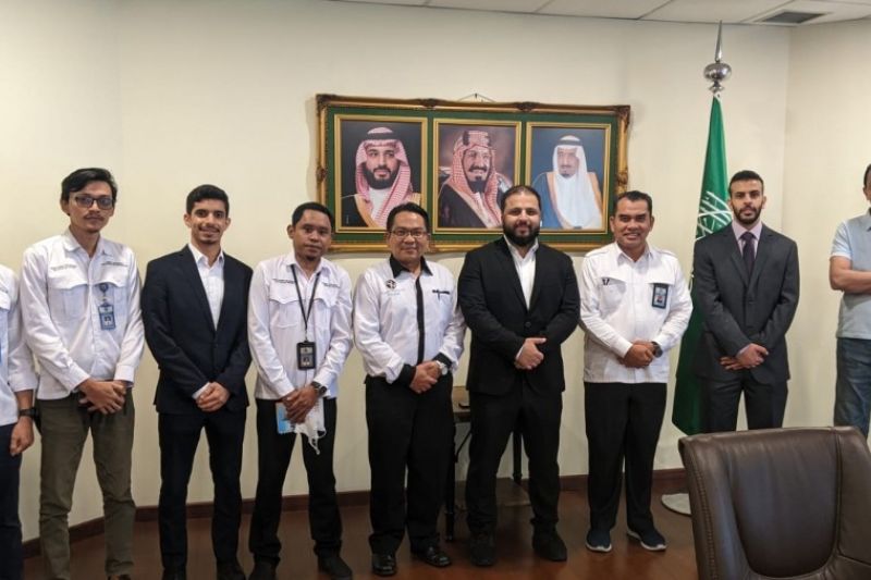 Tim Subdit Dokumen rapat bahas penerbitan visa jamaah haji dengan Kedutaan Saudi. (ANTARA/HO-Kemenag)