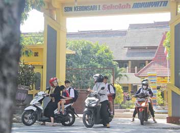 BERSIAP PPDB: SDN Kebonsari 1, salah satu sekolah yang dipastikan diserbu pendaftar pada PPDB. (Andhika Feriawan/Radar Tuban)