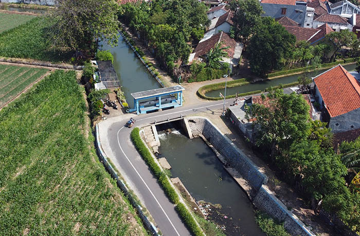 Kawasan Dam Amsterdam saat dipotret dari udara.