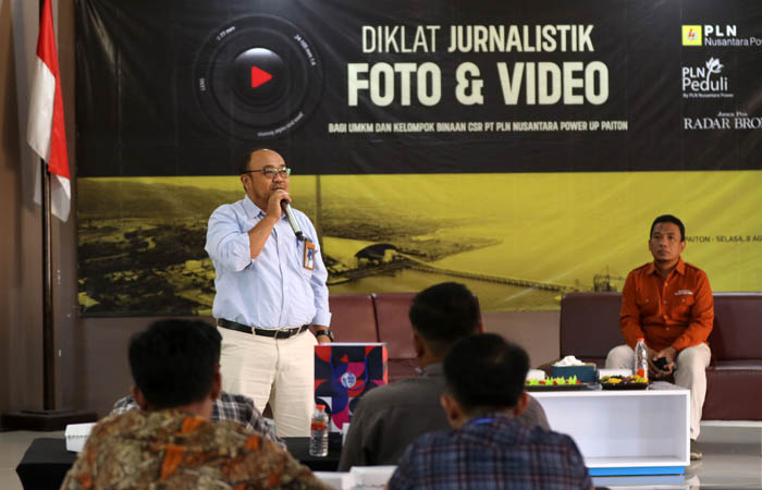 PENTING: Manajer Bisnis Suport PLN NP UP Paiton Sukarno dan Direktur Jawa Pos Radar Bromo, H.A Suyuti, yang ikut hadir.