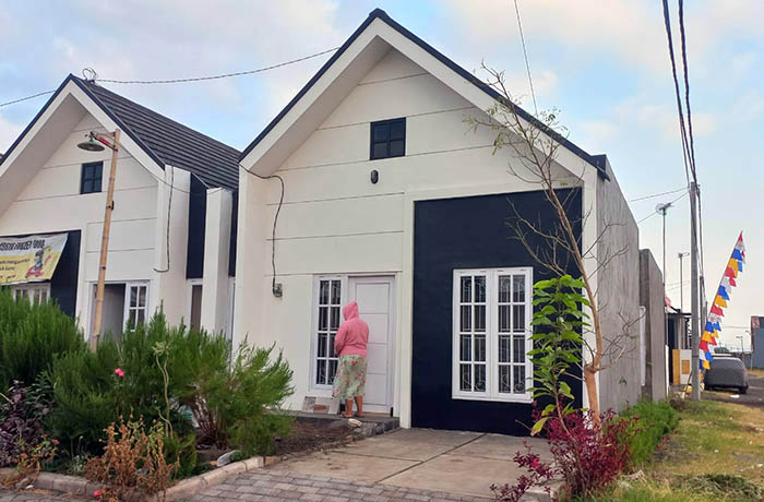 UNIK: Rumah Scandinavian di salah satu perumahan di Kota Probolinggo.