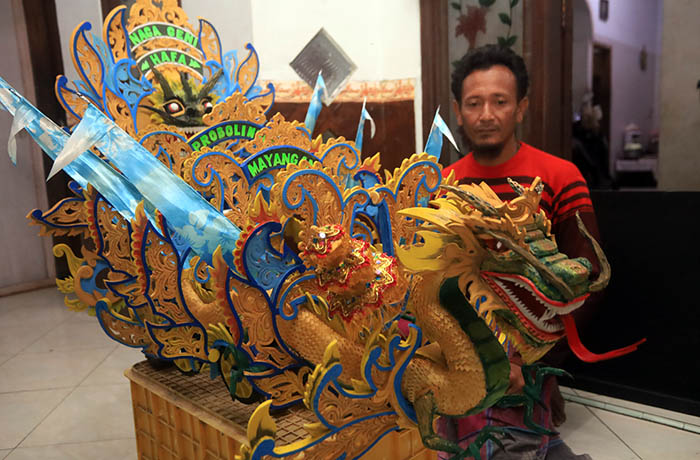 MINIATUR: Klabang Songo versi mini karya Husnul Hakim, warga Kelurahan Mayangan.