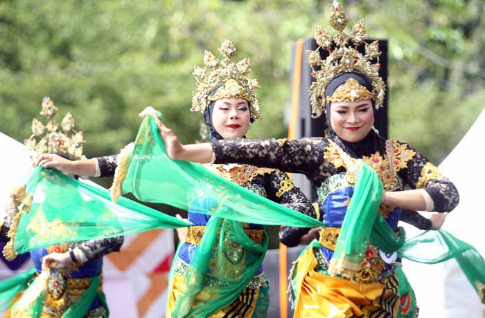 Salah satu penampilan peserta Festival Lomba Tari Kreasi 2023 Kabupaten Probolinggo. (Zainal Arifin/ Radar Bromo)