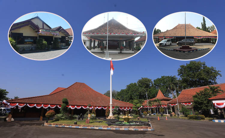 PUNYA HISTORIS: Pendapa dan rumah dinas bupati, rumah dinas Camat Kraksaan, Rumah Dinas Camat Maron dan Mapolsek Paiton yang kini menjadi bangunan cagar budaya.
