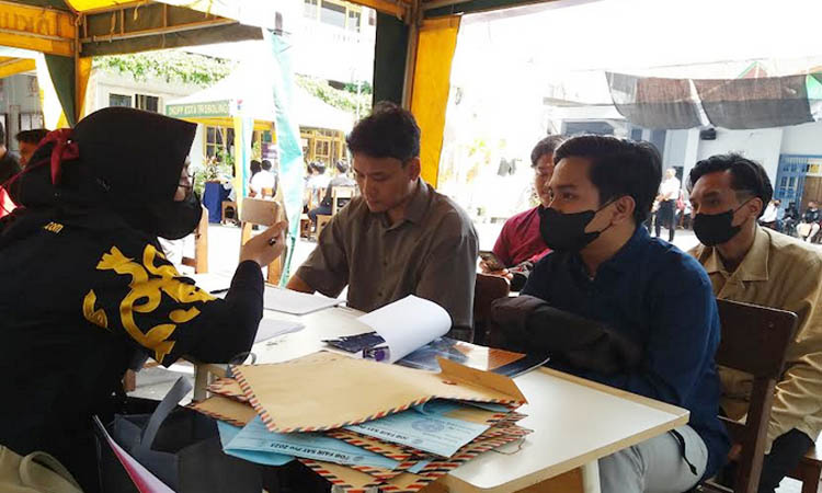 ANTUSIAS: Ratusan pencari kerja antusias mengikuti Job Fair SAYPro 2023