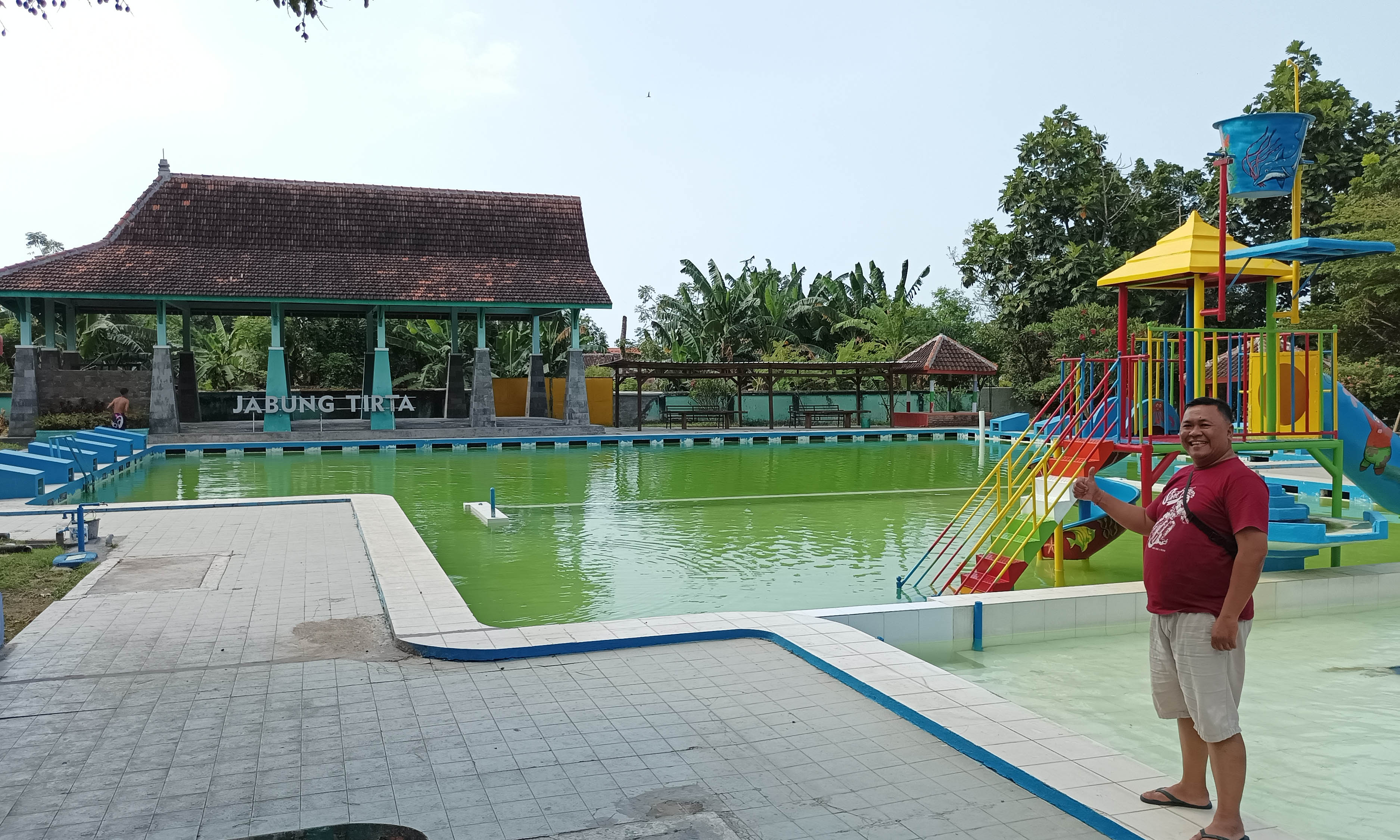 PEMANDIAN KELUARGA RAJA: Pemandian Jabung Tirta dipercaya ada sejak masa Kerajaan Majapahit. Pemandian ini merupakan tempat mandi khusus keluarga kerajaan.
