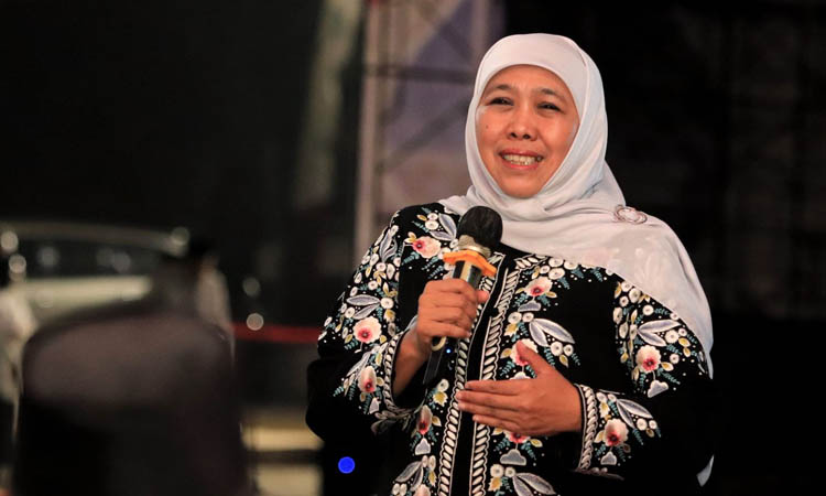 DUKUNG PEMBANGUNAN: Gubernur Jawa Timur Dra. Hj. Khofifah Indar Parawansa, M.Si. mengapresiasi Pemkot Pasuruan yang banyak melakukan berbagai kemajuan untuk Kota Pasuruan.