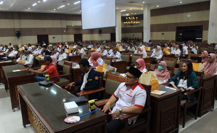 UNDANGAN: Puncak Peringatan Hakordia dihadiri anggota Forkopimda, kepala OPD, organisasi profesi wartawan, kemasyarakatan, kepemudaan, tokoh masyarakat, dan lain-lain.