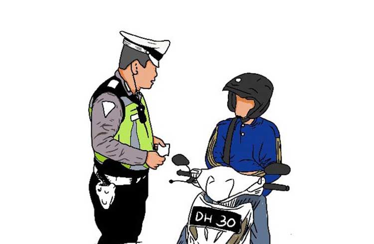 Ilustrasi tilang