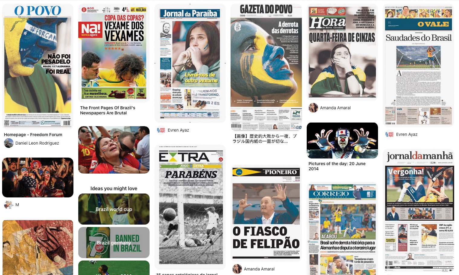 Wajah-wajah visual koran-koran dunia.