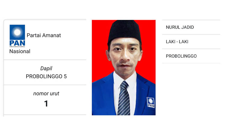 DIPECAT: Nurul Jadid, Perangkat Desa Kramatagung Bantaran yang nyaleg lewat PAN.