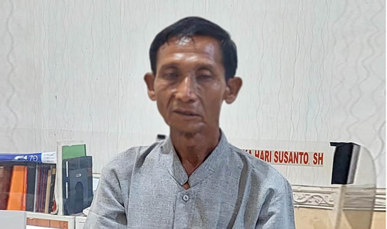 TERSANGKA: AJ, warga Cangkring, Kecamatan Jenggawah, Kabupaten Jember yang sudah diamankan Polres Probolinggo Kota, Minggu (21/1).
