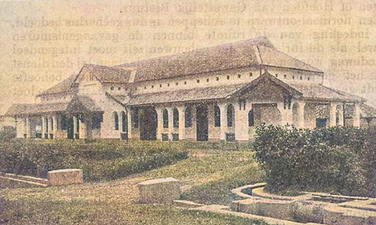 MEMORI: Tampilan bangunan SDN Pekuncen pada 1838. Saat itu, sekolah setempat, sempat kekurangan dana untuk pembangunannya.