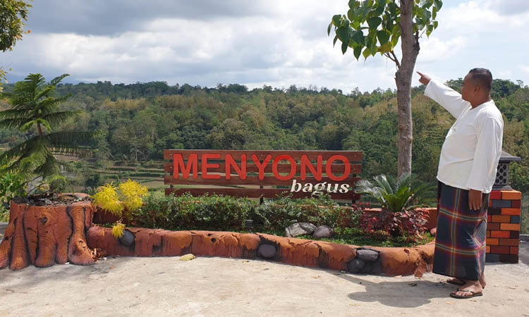VIEW MENAWAN: Wisata Desa Menyono Bagus, yang bakal dikembangkan tahun ini oleh Pemerrintah Desa (Pemdes) Menyono, Kecamatan Kuripan.
