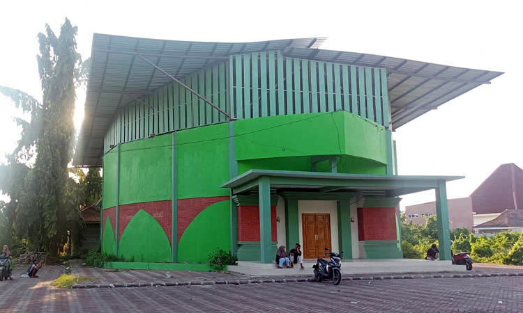 RAMPUNG: Gedung Kesenian yang telah rampung dibangun di Desa Sumberlele, Kraksaan.