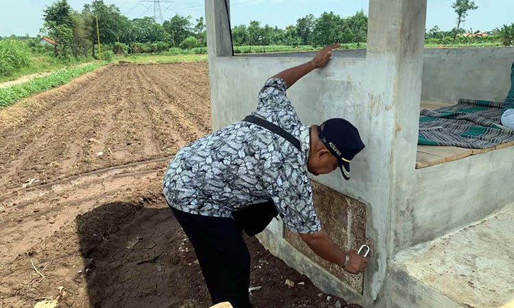 PENGAIRAN: Lokasi pompa sibel untuk pengairan sawah bagi masyarakat di Desa Kramat Agung, Kecamatan Bantaran, Kabupaten Probolinggo.