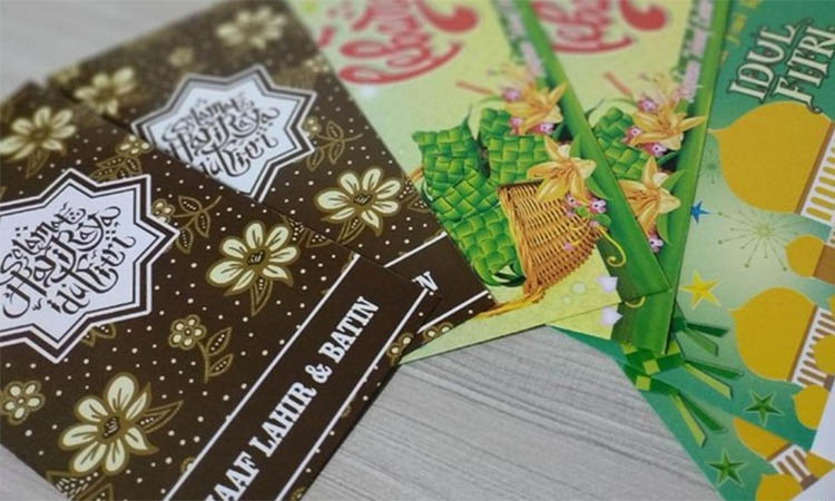 Ilustrasi amplop angpao lebaran